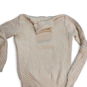 Elegant Cream Women's Sweater